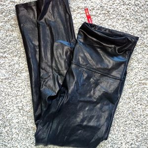 Spanx leather leggings